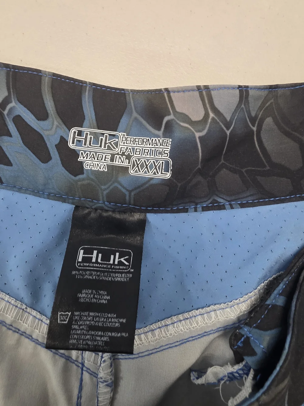 Huk Performance Fishing Board Shorts Men's Size XXXL Inseam 9.5.